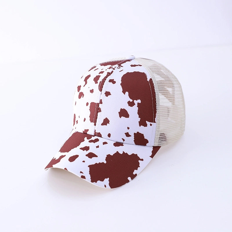 Unisex Casual Minimalist Stripe Lattice Flower Curved Eaves Baseball Cap