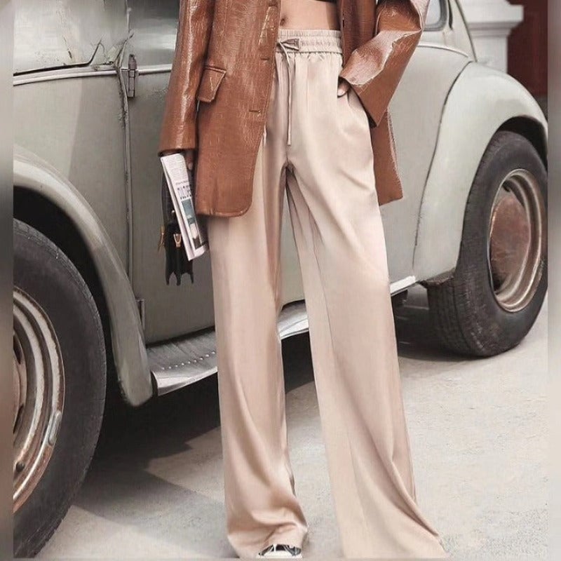 Wide Leg High Waist Casual Summer Pants
