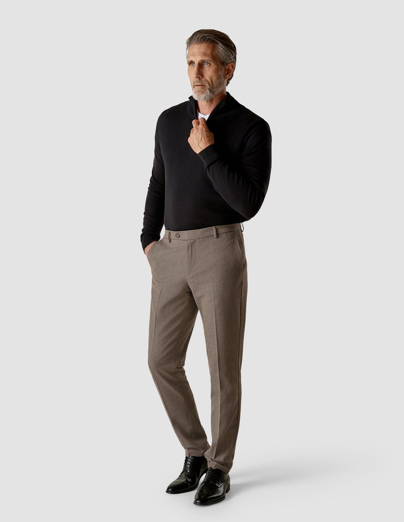Suit Pants Slim Almond