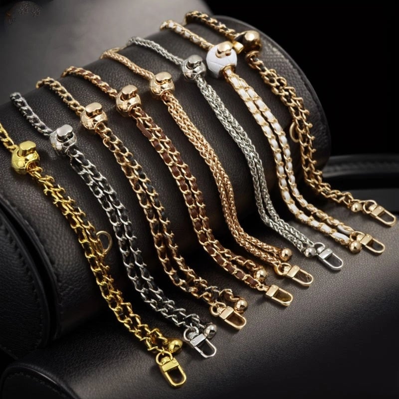 Alloy Solid Color Bag Chain Bag Straps