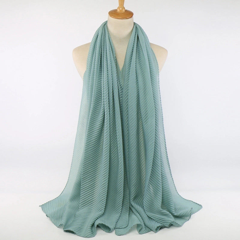 Women's Minimalist Classic Style Solid Color Cotton Scarf