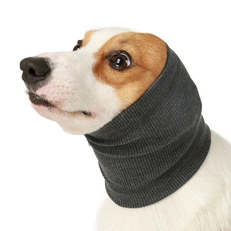 Dog Beauty Ear Muffs Noise-proof Head Cover Washable High Elasticity Dog Scarf Direct Pet Supplies
