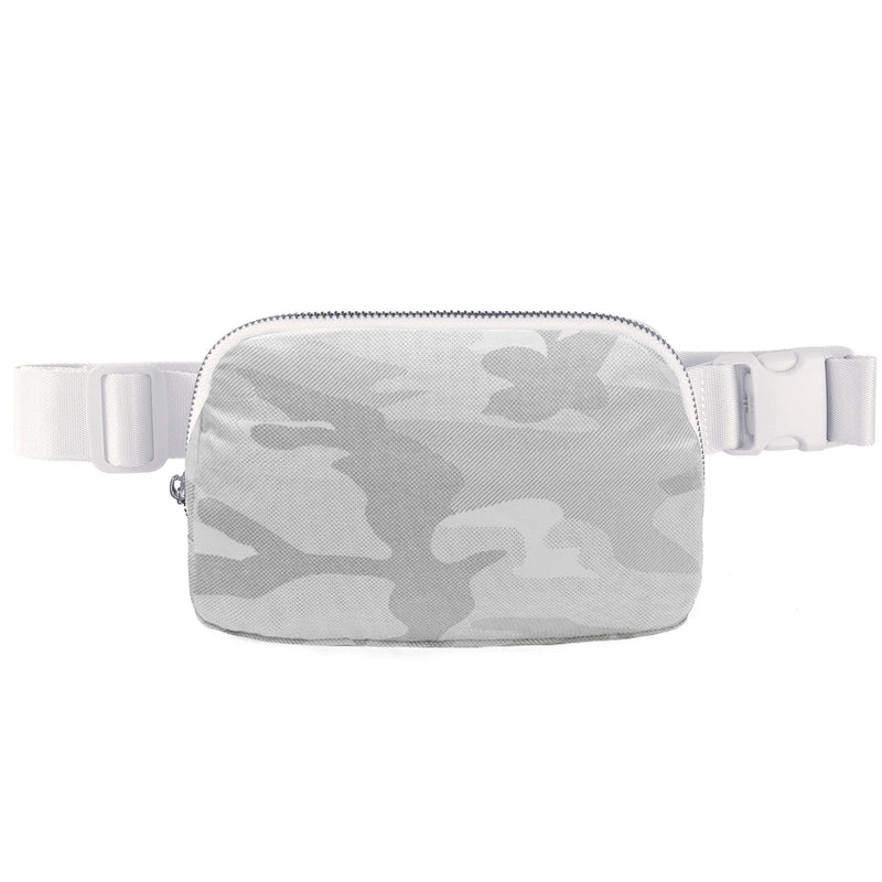 Women's Sports Solid Color Nylon Waist Bags