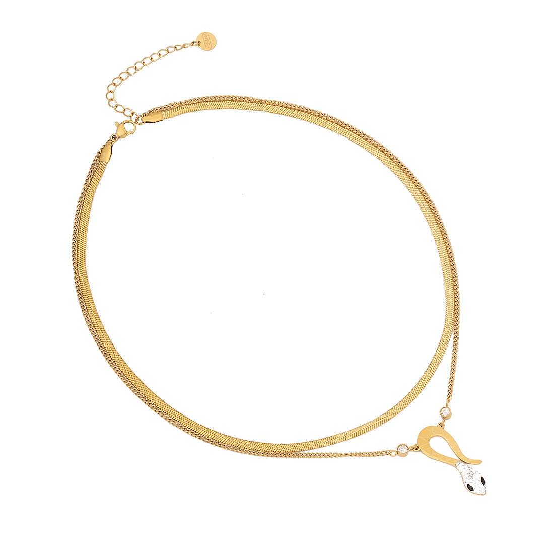 Expressive Snake Stainless Steel Electroplating Necklaces