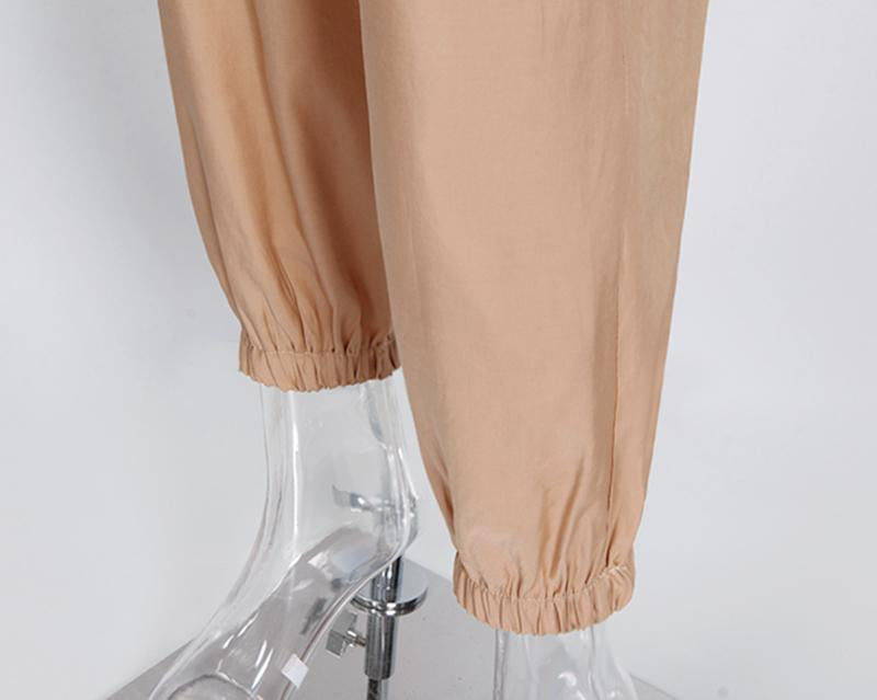 Tapered High Waisted Work Trousers