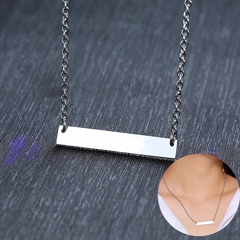 Minimalist Solid Color Stainless Steel Plating 18k Gold Plated Pendant Necklace