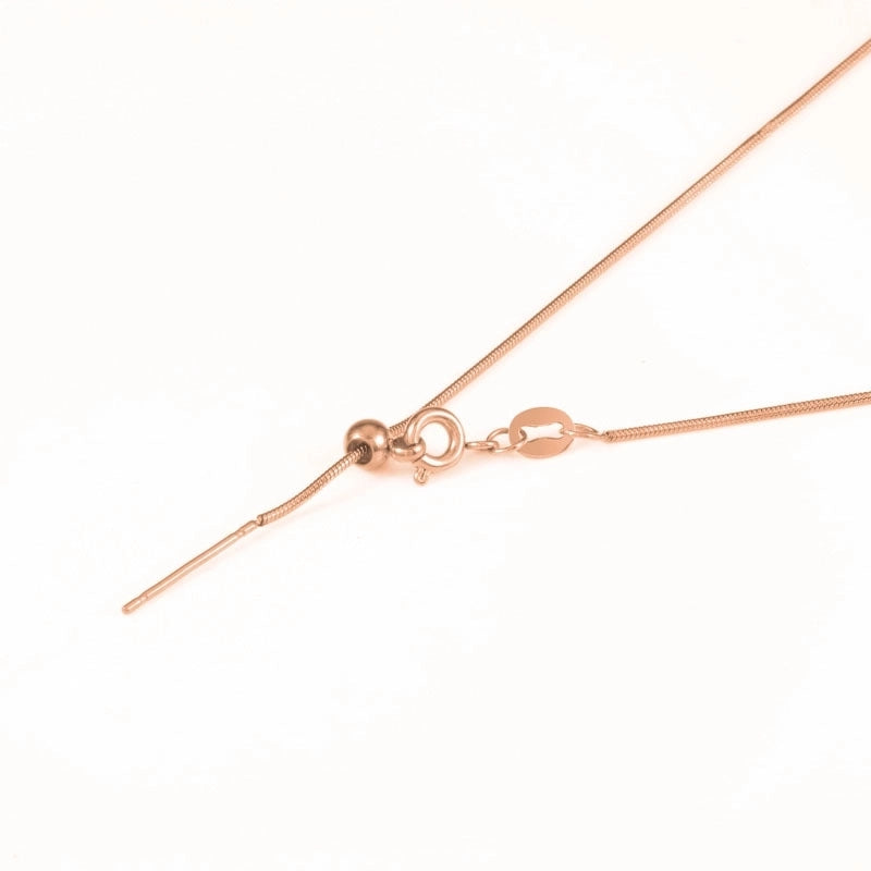 Fashion Solid Color Titanium Steel Plating Pendant Necklace 1 Piece