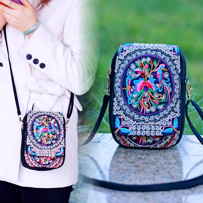 Women's Small Spring&summer Canvas Ethnic Style Shoulder Bag