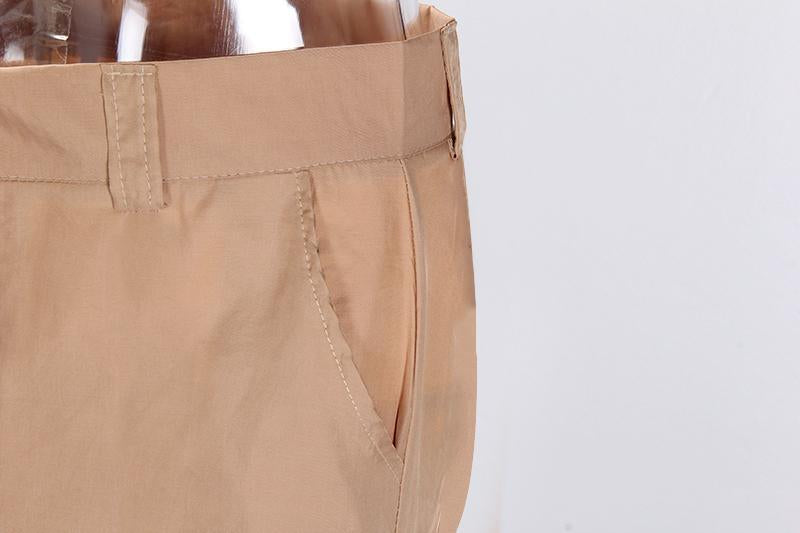 Tapered High Waisted Work Trousers