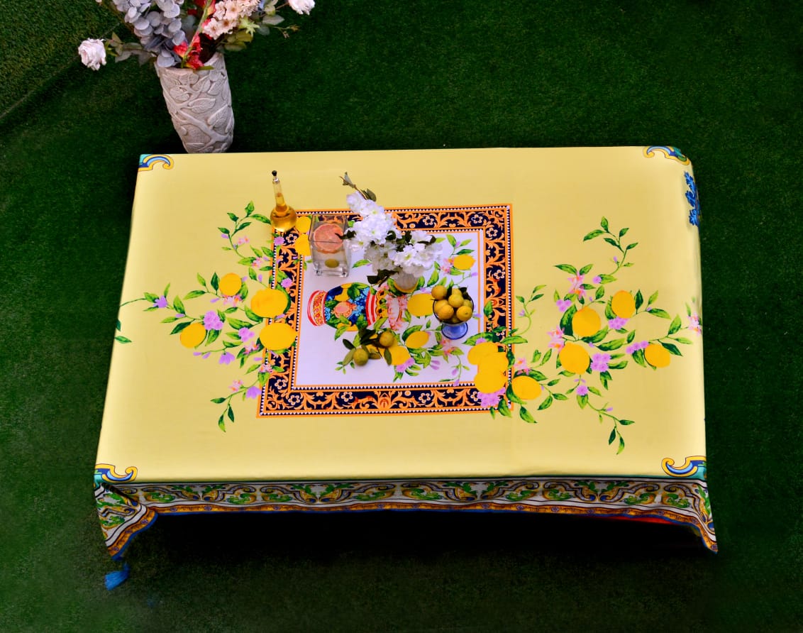 6 & 8 Seater Digital Printed Table Cover(3841)-TB21