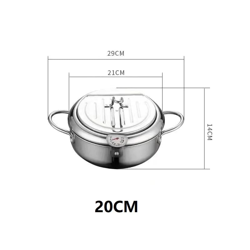 2023 Hot Sale—Stainless Steel Deep Frying Pot & Free shipping