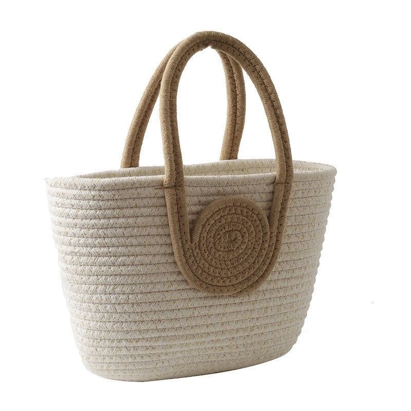 Women's Medium Spring&summer Braid Basic Vacation Handbag