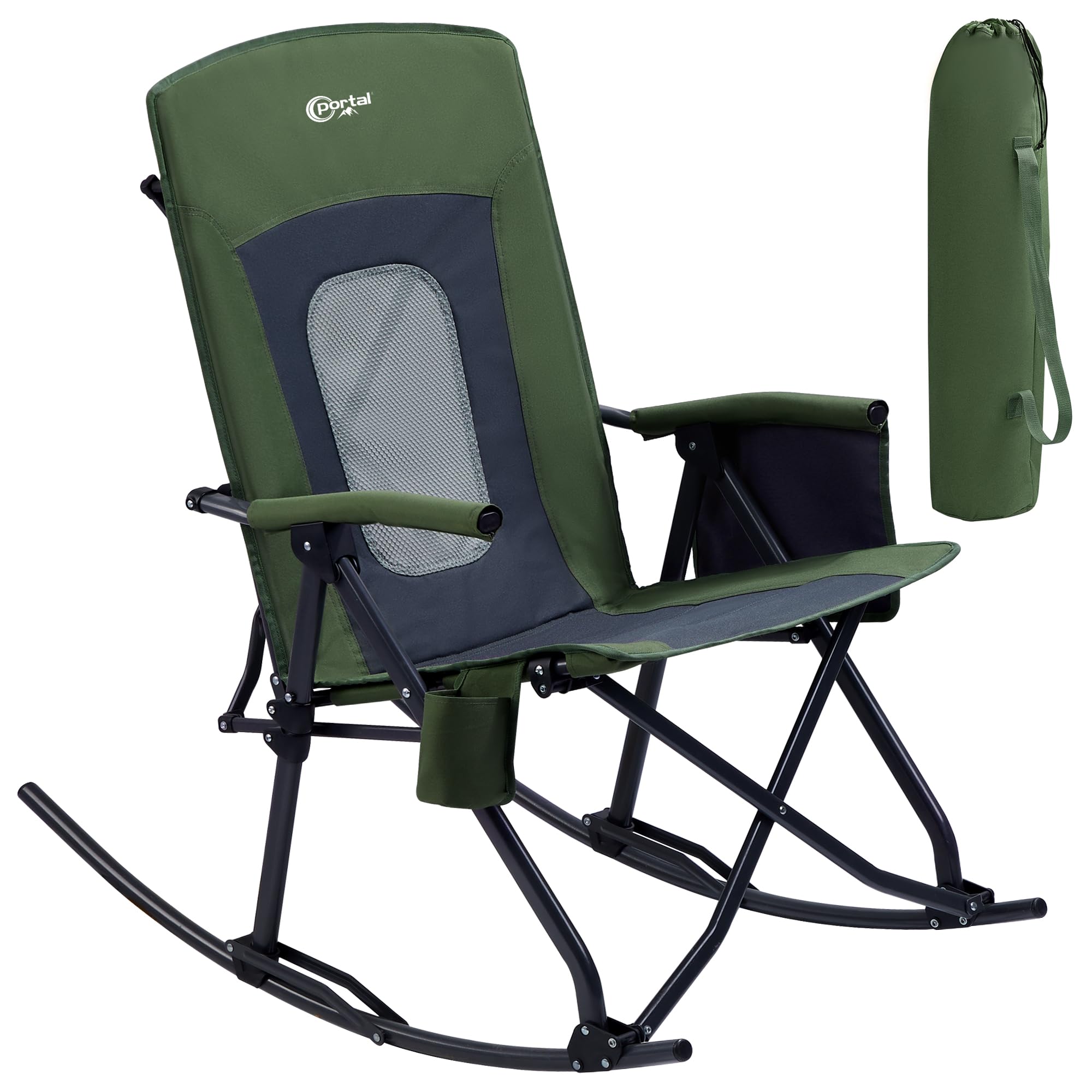 💥 Last Day Buy 2 Get 2 Free💥Extra large folding outdoor rocking chair, supports 400 lbs