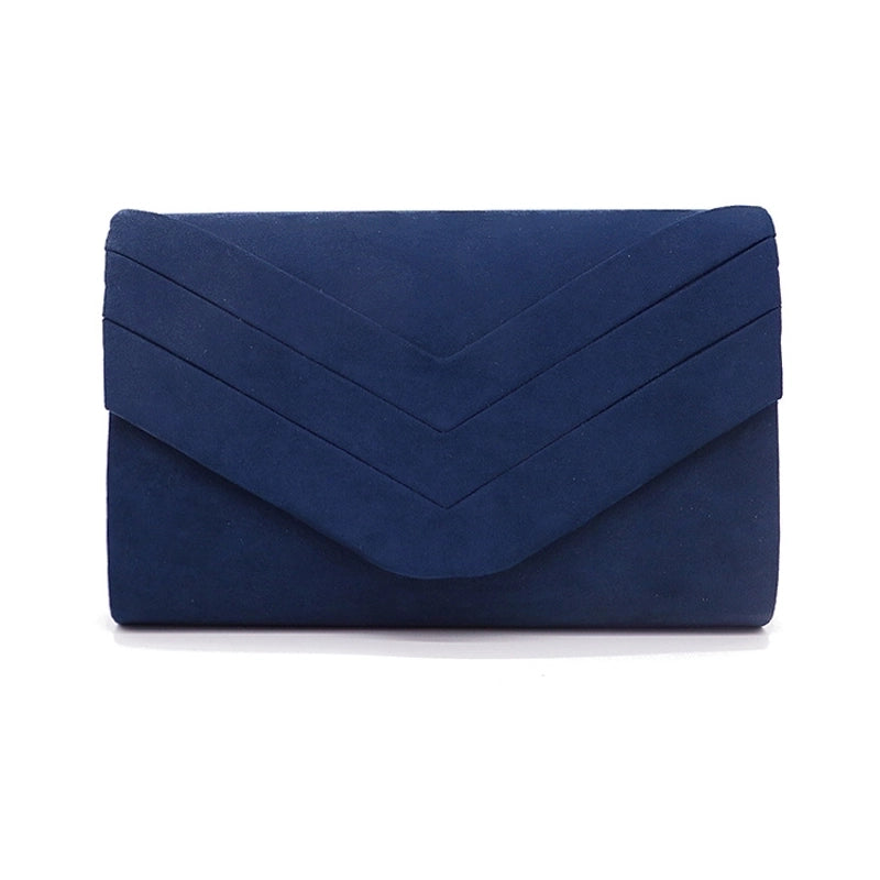 Red Blue Black Flannel Solid Color Square Evening Bags