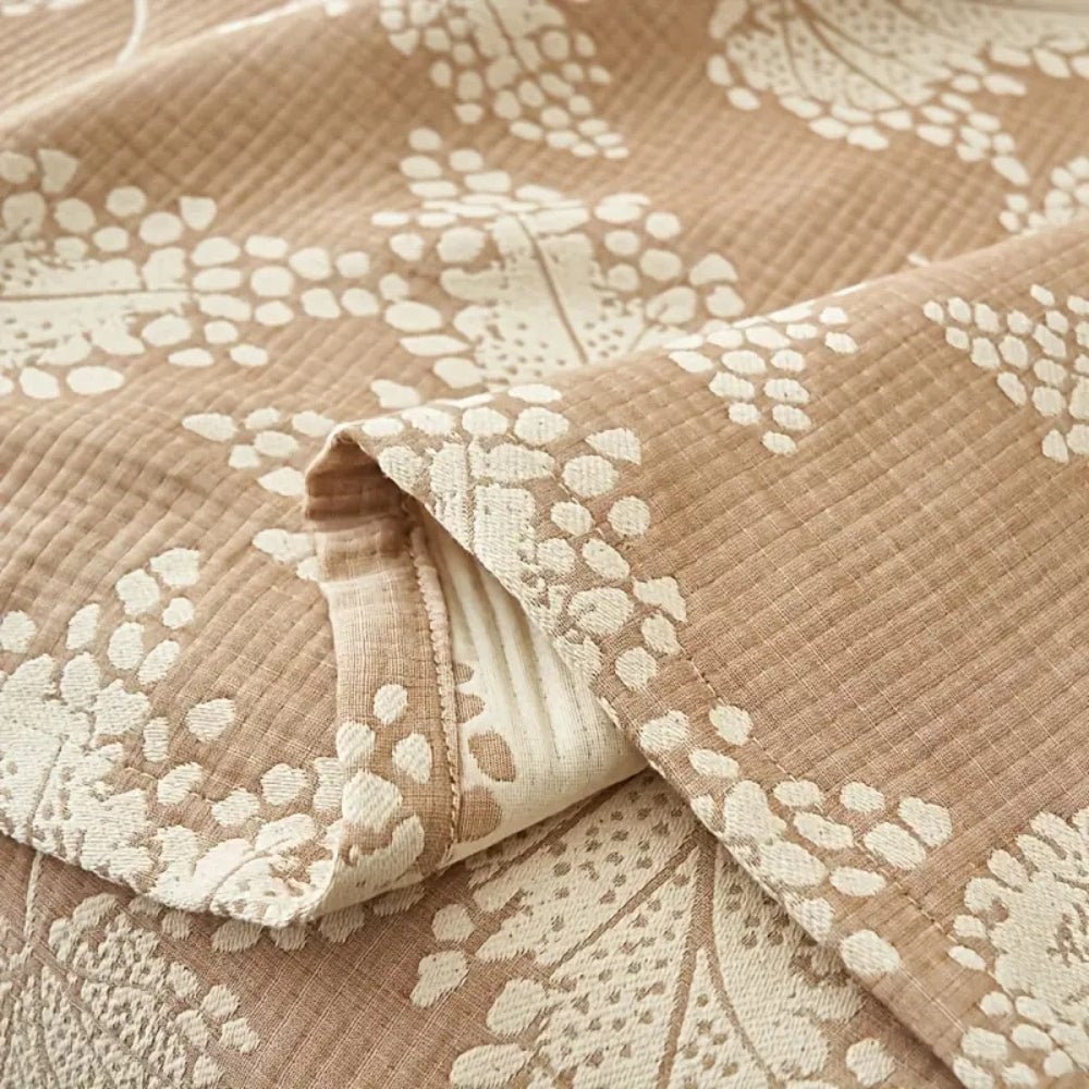 Vine Leaf Cotton Summer Blanket