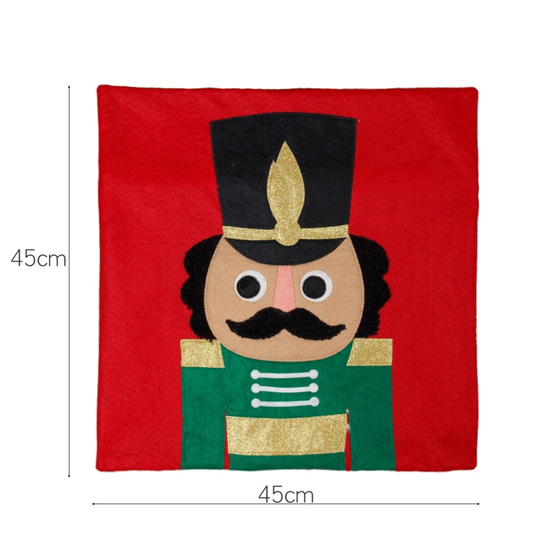 Christmas Cartoon Style Cute Soldier Felt Cloth Couch & Sofa Decor