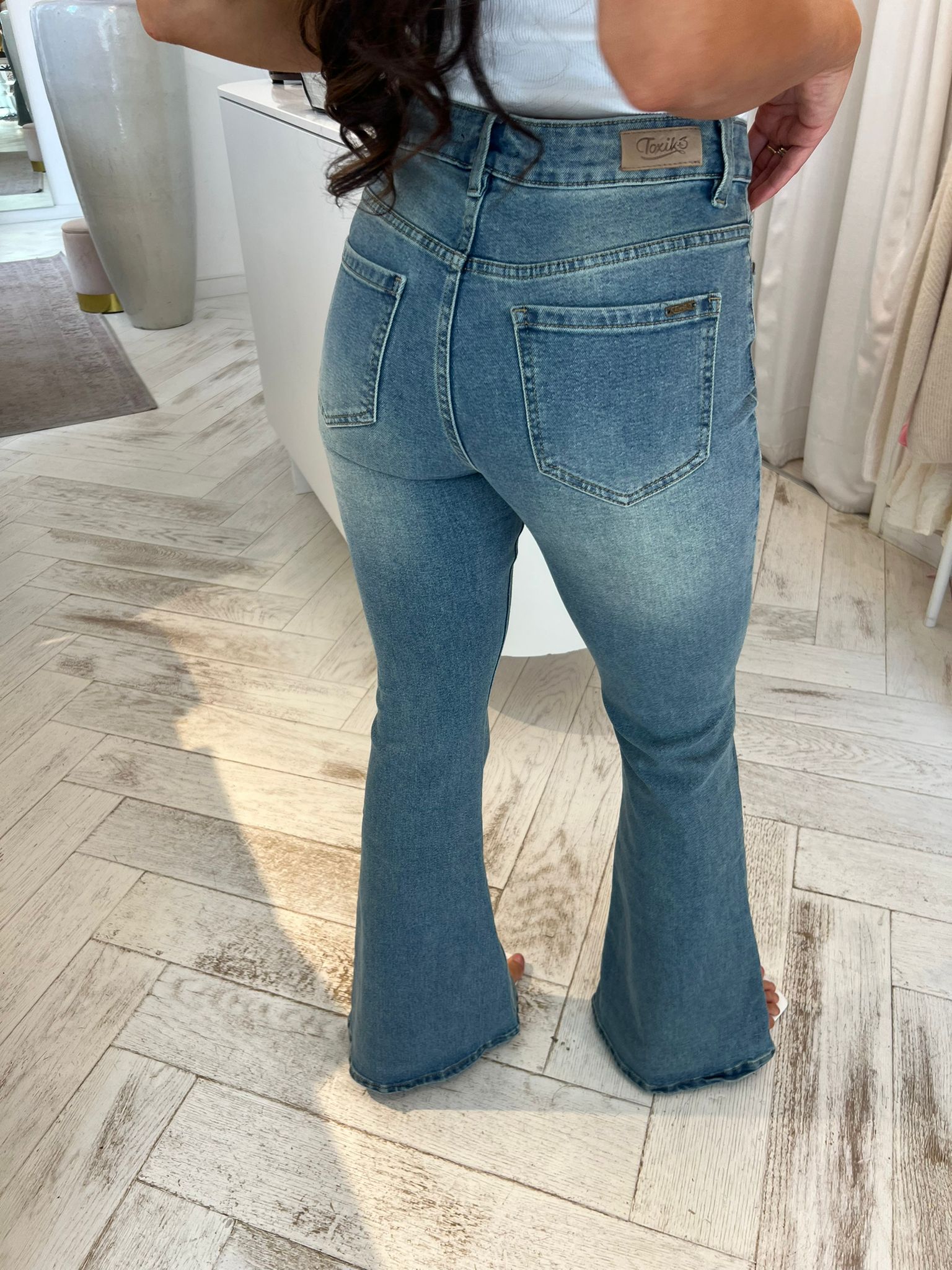 Flared jeans medium blue