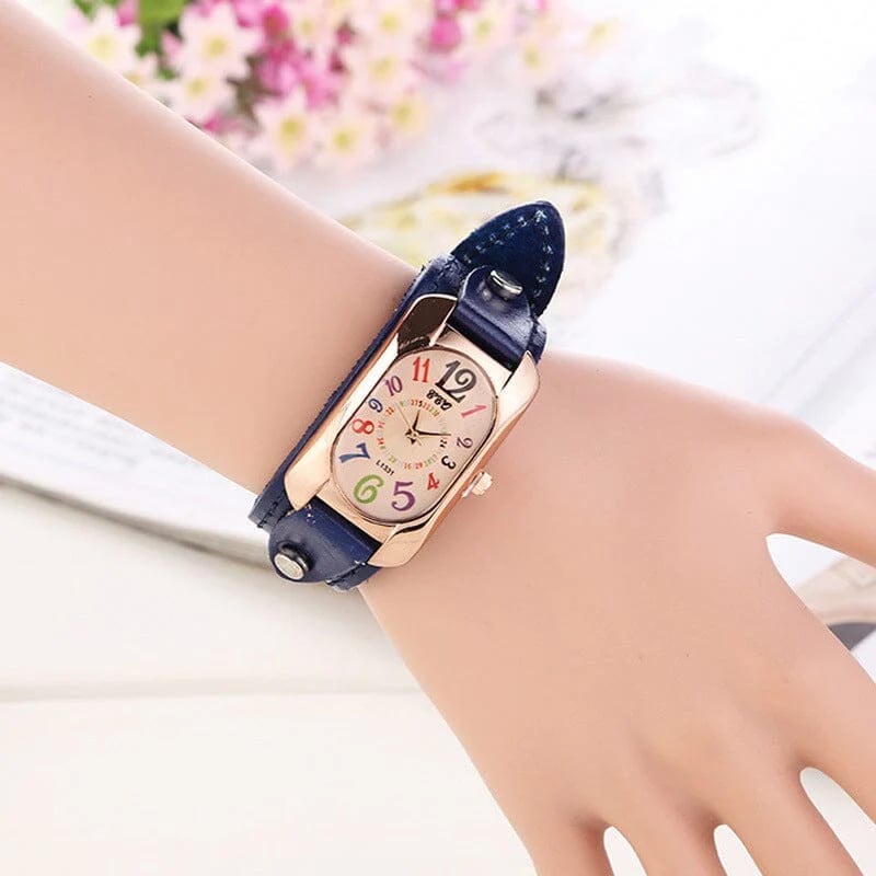 💜Special Gift - Vintage Leather Quartz Stone Women's Watch