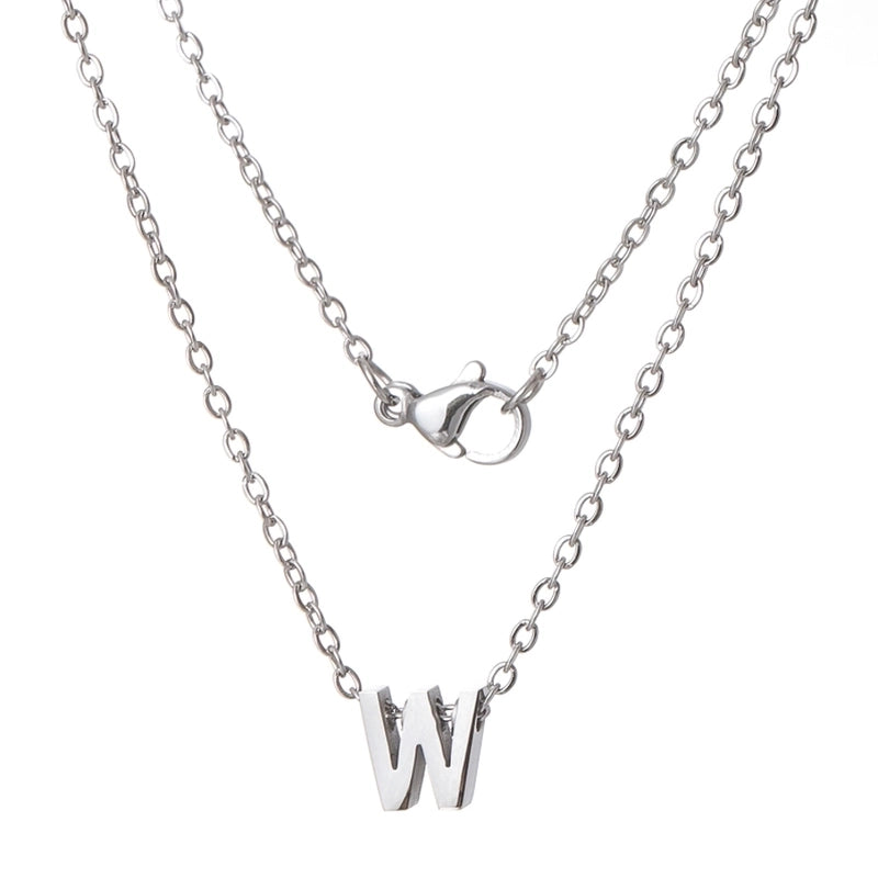 Titanium Steel Minimalist Plating Letter None Necklace