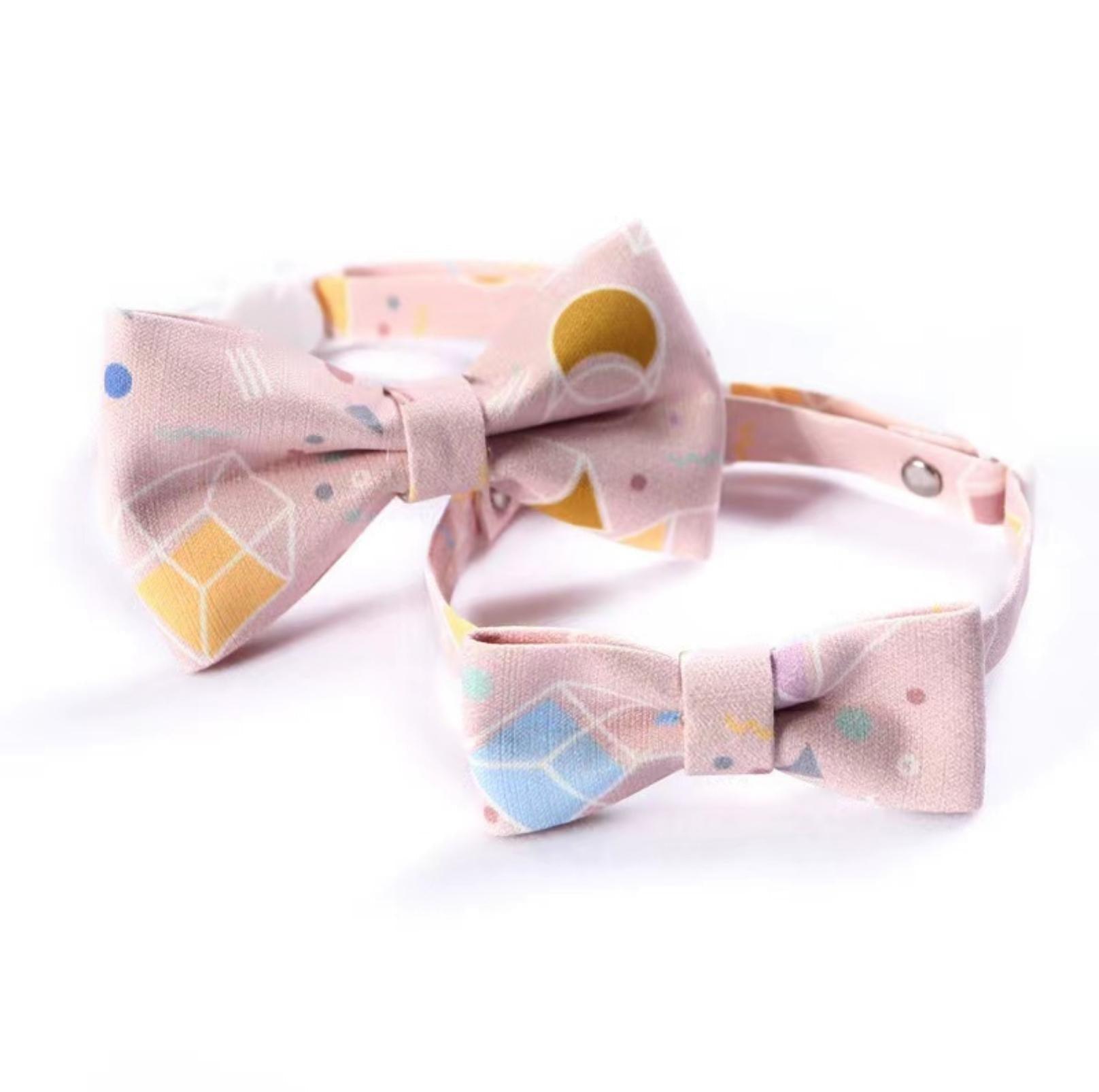 Tie and Bow Style Adjustable Pet Collar