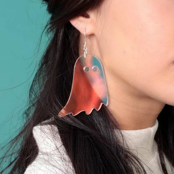 Iridescent Ghost Earrings