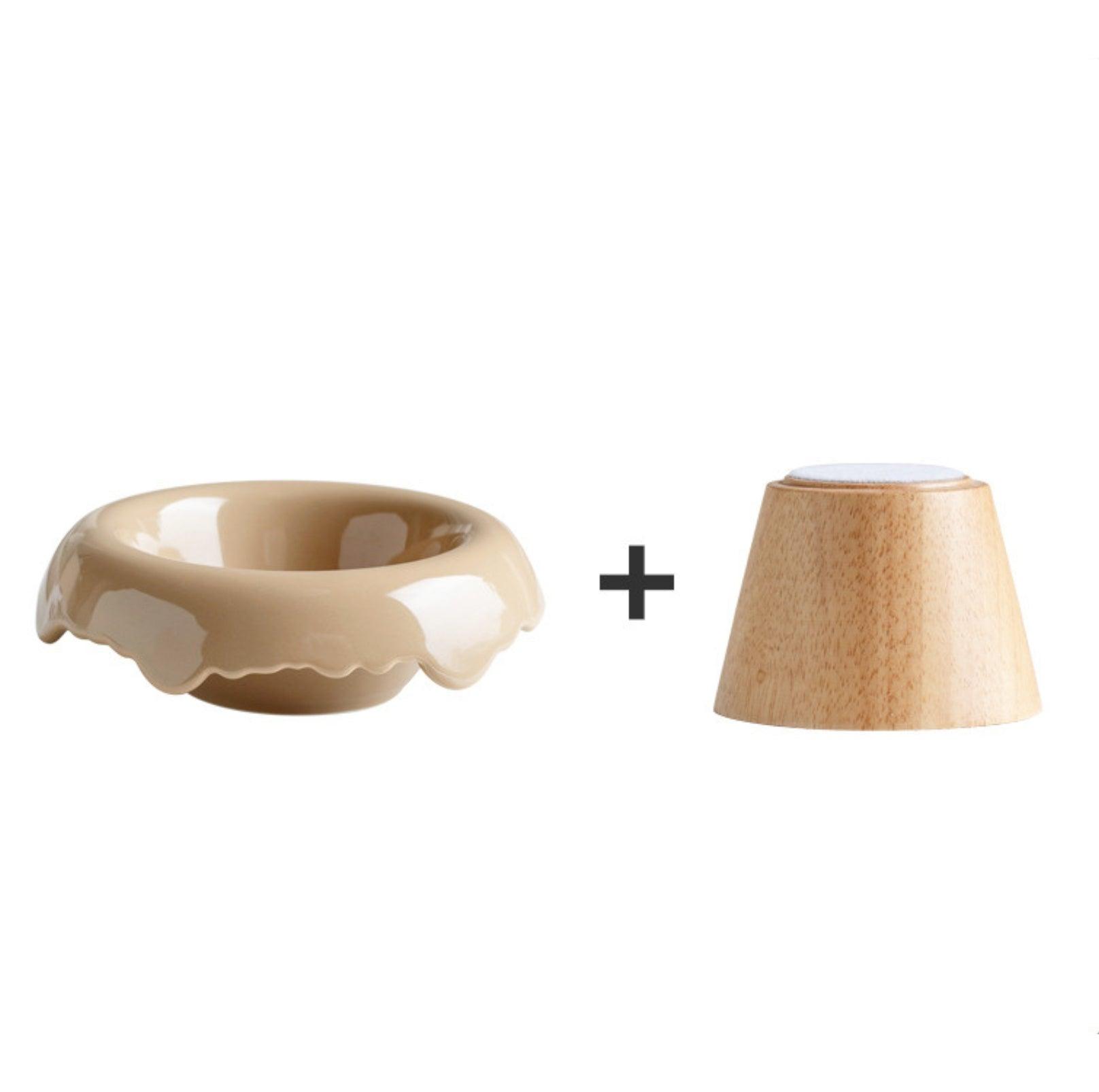 Ice Cream Styled Detatchable Lead-Free Ceramic Pet Food Bowls