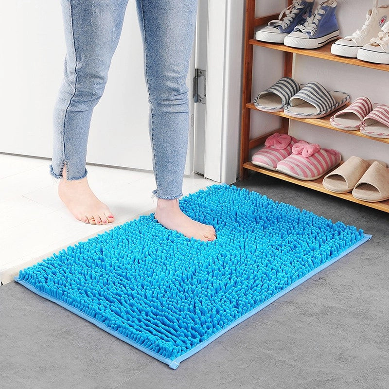 Floor Mats Chenille Floor Mats Bedroom Kitchen Living Room Carpet Bathroom Door Absorbent Anti-Slip Floor Mats Foot Mats
