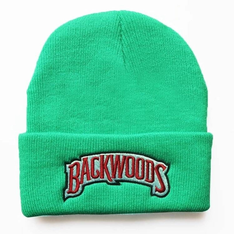 New Autumn And Winter Men's And Women's Warm Wool Hat BACKWOODS Letter Embroidery Men's And Women's Knitted Hat Pullover Hat