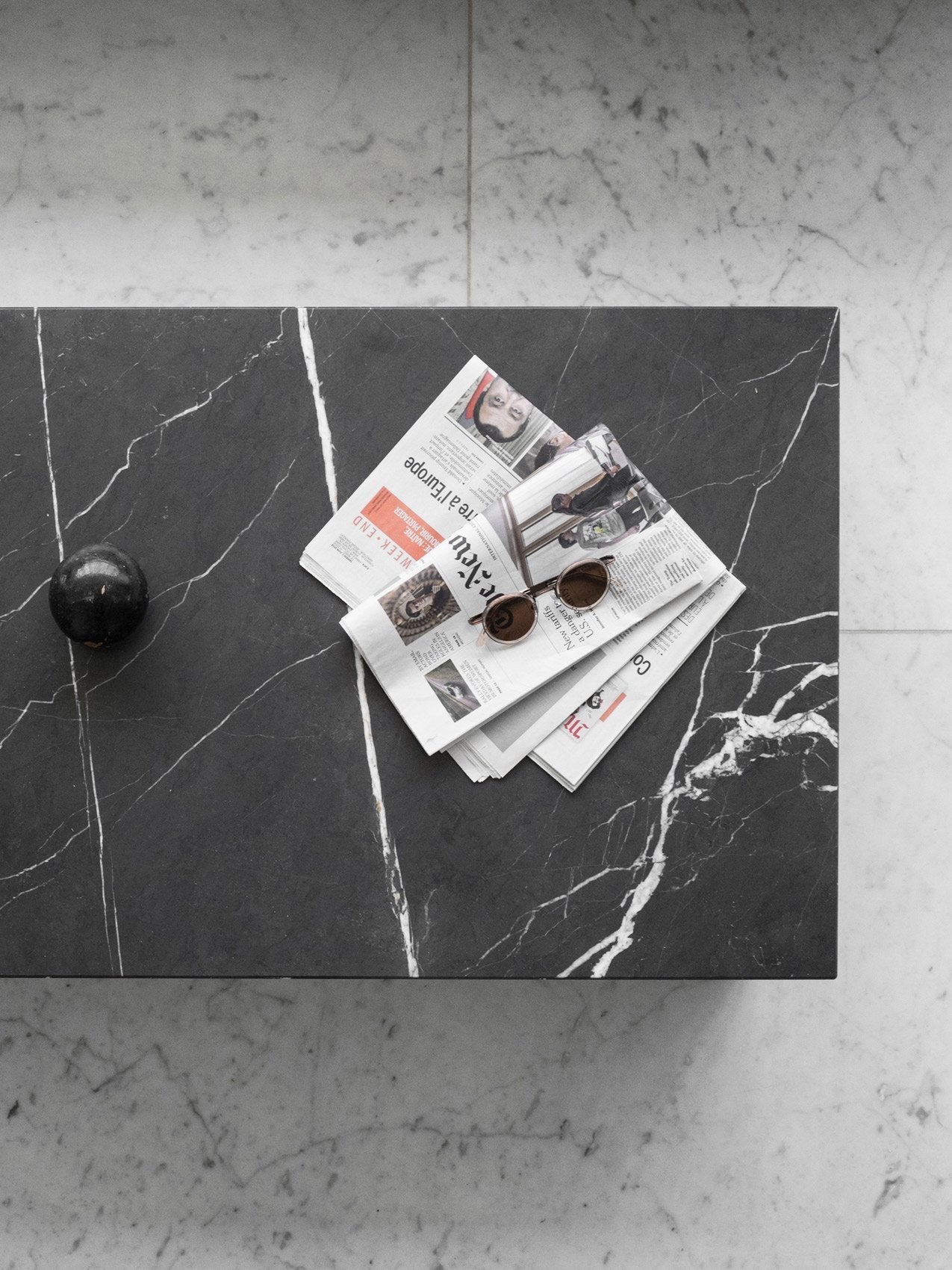 Marble Plinth. Low