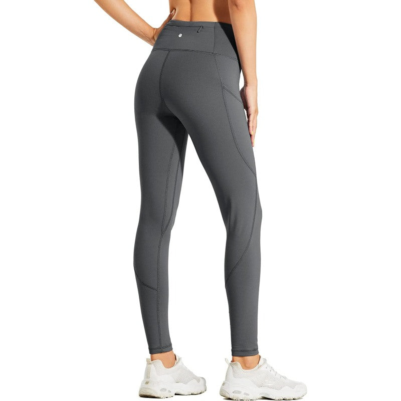 Women's Fleece Lined Leggings Water Resistant Thermal Winter Pants Hiking Yoga Running Tights High Waisted