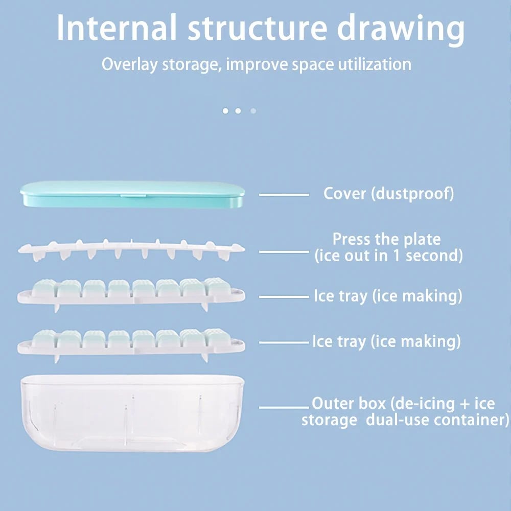 🧊🧊Press Type Ice Cube Maker