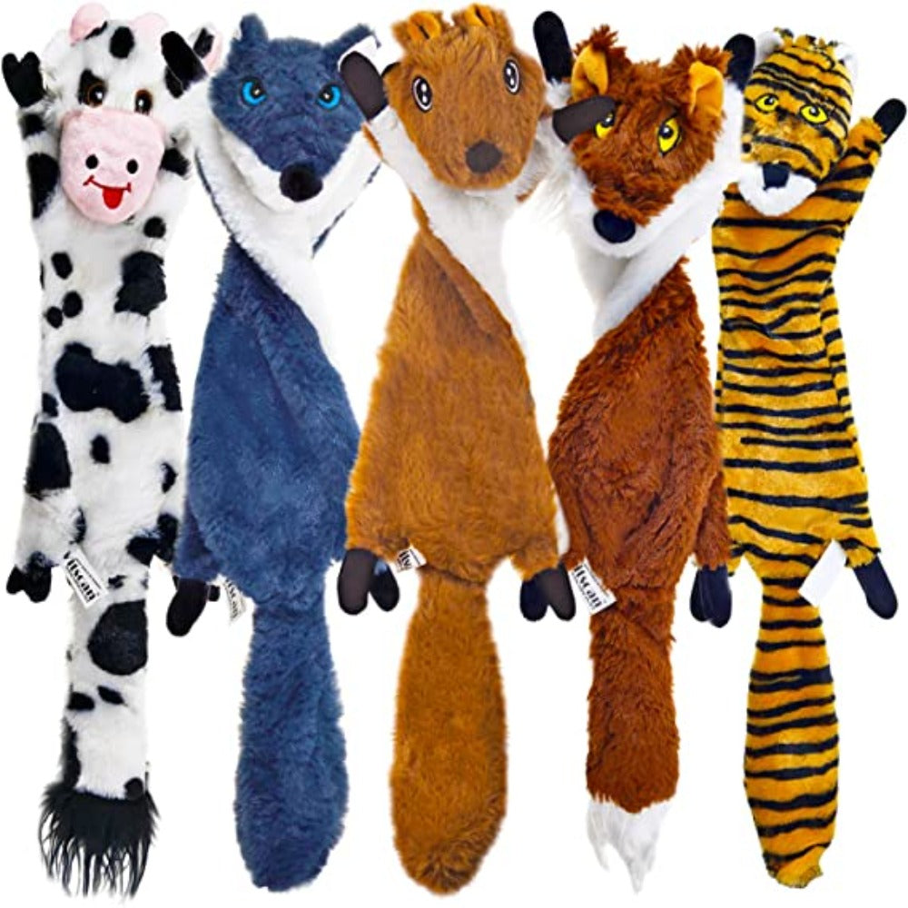 5 Pack Crinkle Dog Toy