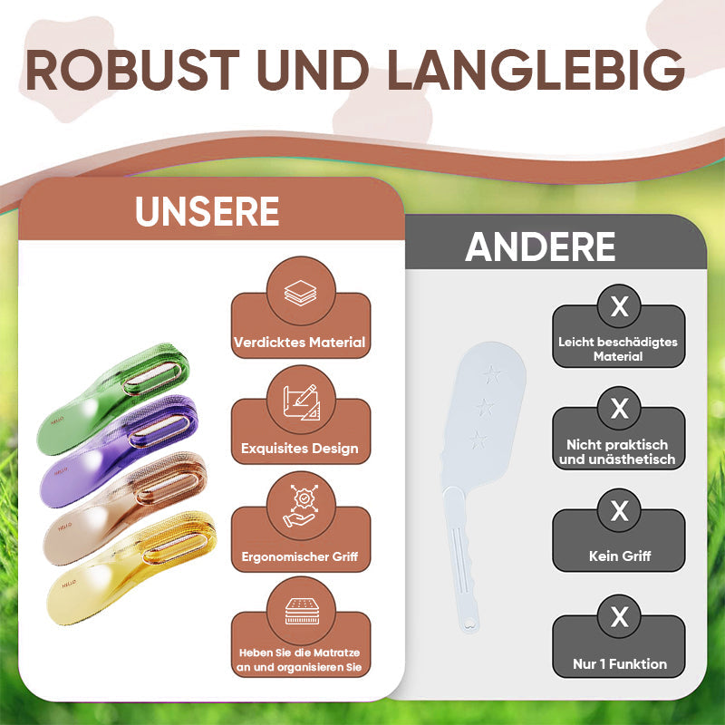 Praktisches Werkzeug zum Anheben von Matratzen