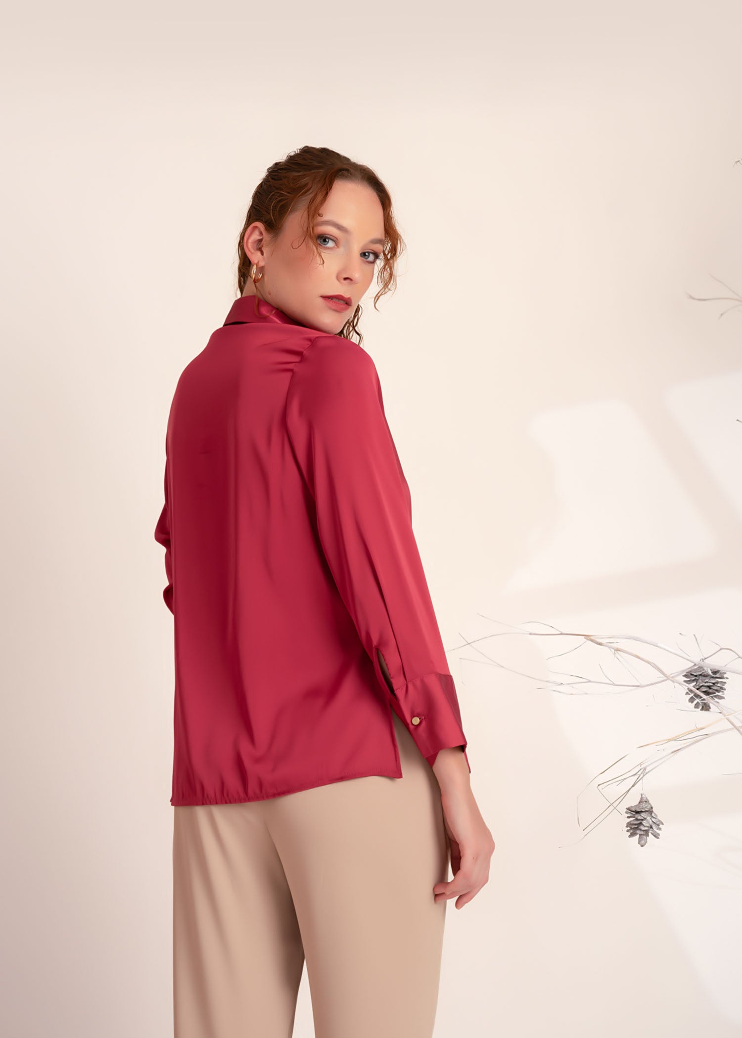 Side Draping Detailed Shirt