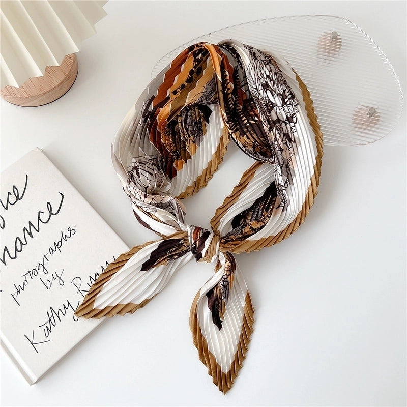 Women's Elegant Printing Polyester Printing Silk Scarf