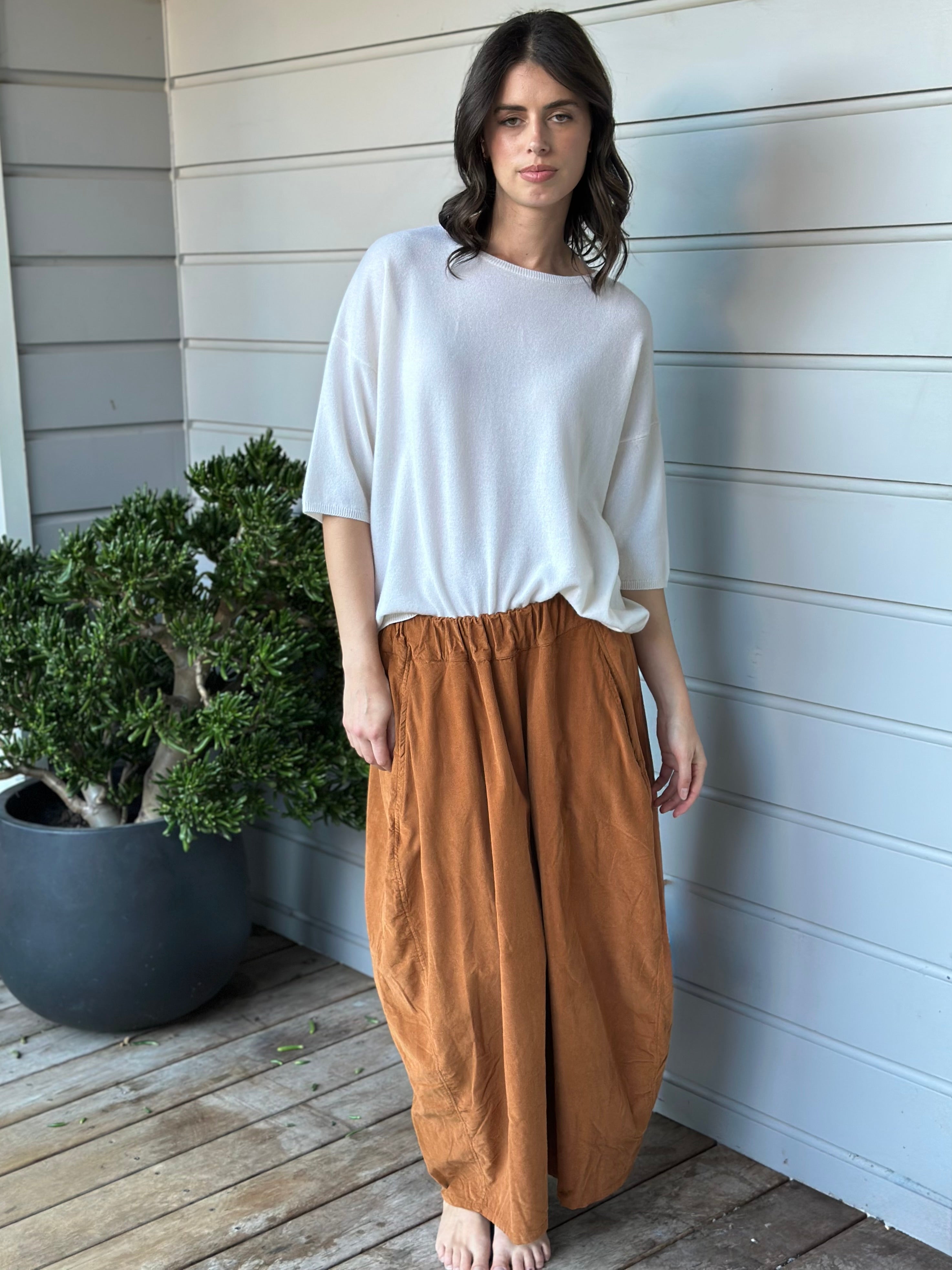 lana skirt - caramel cord