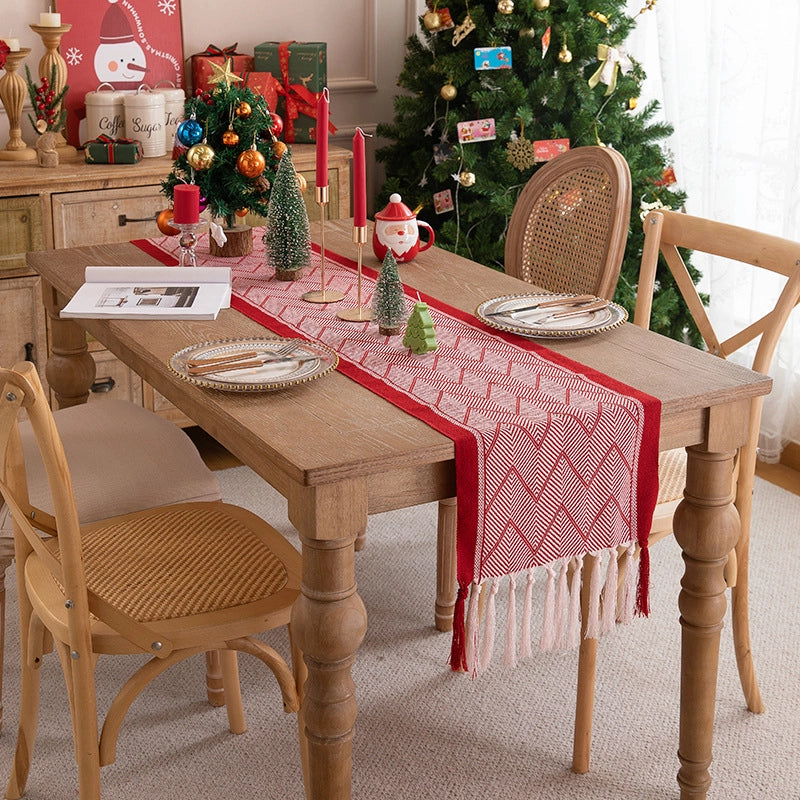 Christmas Casual Elegant Minimalist Floral Polyester Tablecloths