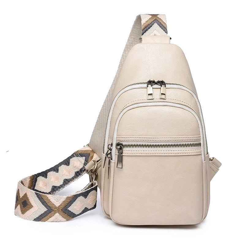 Women's Streetwear Solid Color Pu Leather Waist Bags