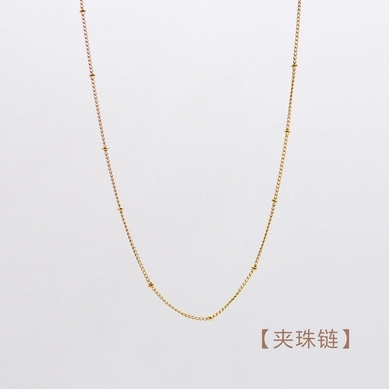 Retro Geometric Titanium Steel Plating Necklace