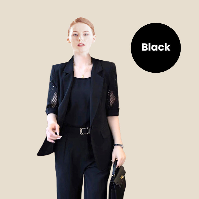🔥49% OFF🔥Nice Gift-Woman's Fashionable And Slim Blazer 3-piece Suit Set