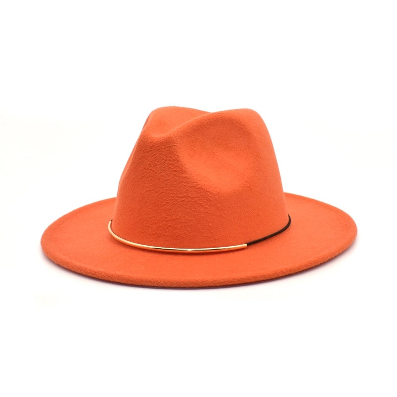 Men's Jazz Hat British Harajuku Style Retro Top Hat Women's Trendy Women's Woolen Hat