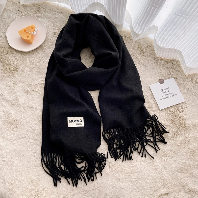 Soft Imitation Cashmere Scarf Women's Autumn And Winter  New Warm Couple Scarf Cold-proof Outer Long Shawl