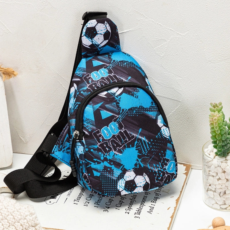 Unisex Medium Oxford Cloth Cartoon Cute Square Zipper Fanny Pack