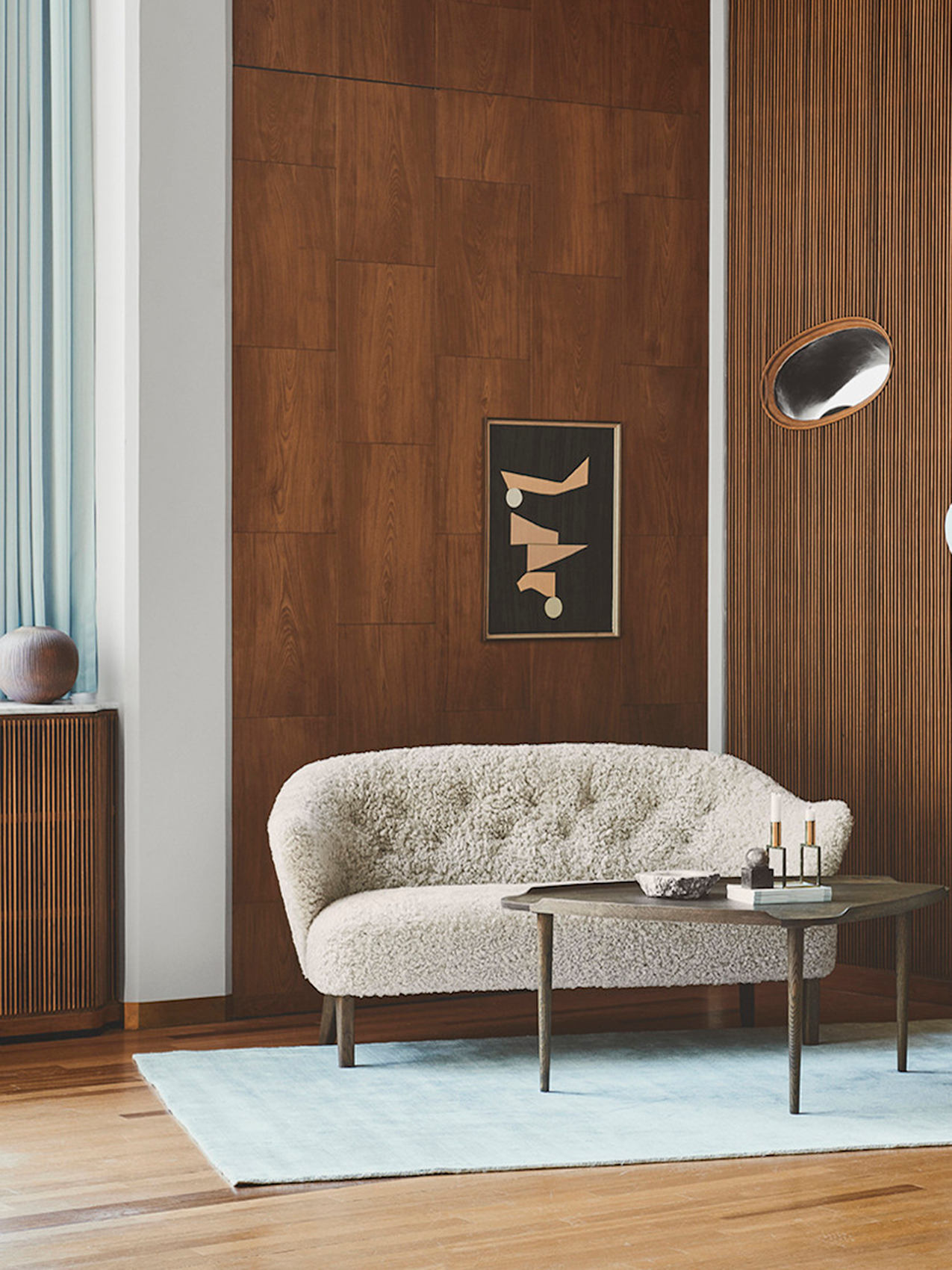 Ingeborg Sofa. Sheepskin