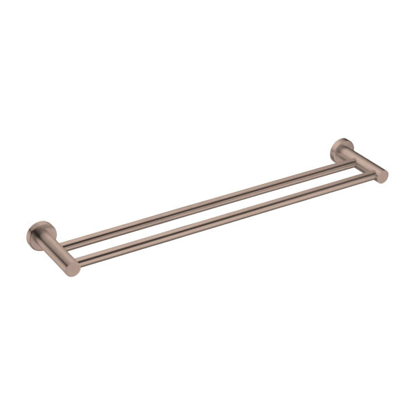 Double Towel Rail 600mm Brushed Bronze / NR1924dBZ