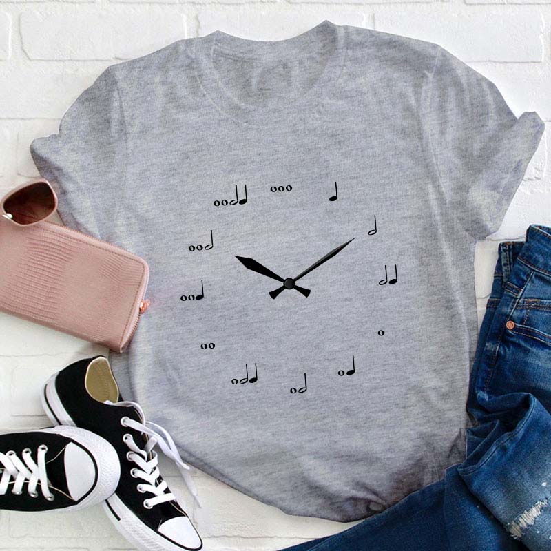 Music Clock Teacher T-Shirt