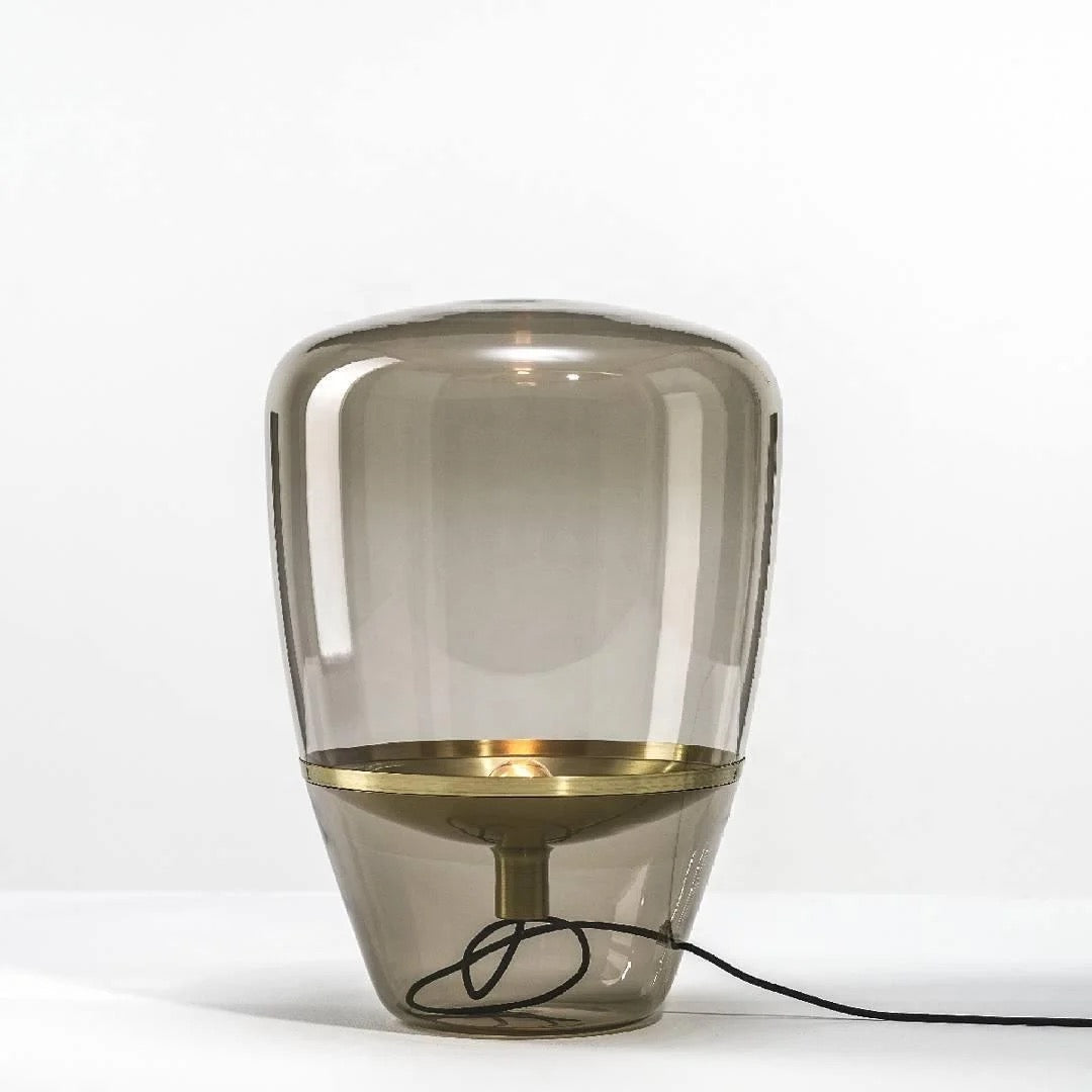 Smokey Glass Table Lamp