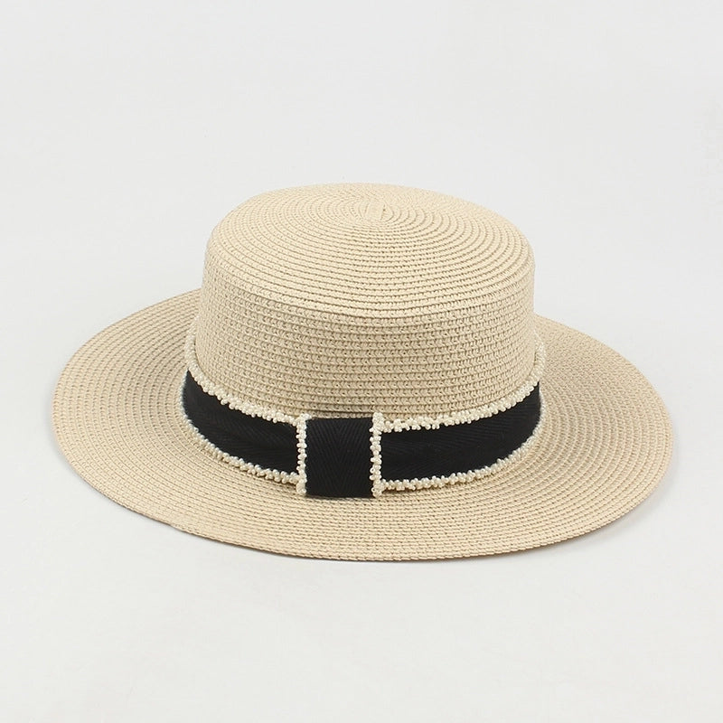 Women's Vacation Solid Color Big Eaves Straw Hat