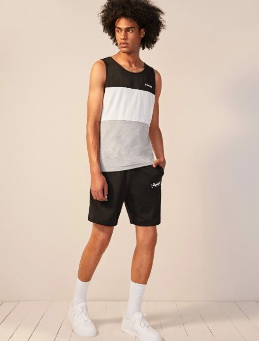 MEN COLOURBLOCK TANK TOP