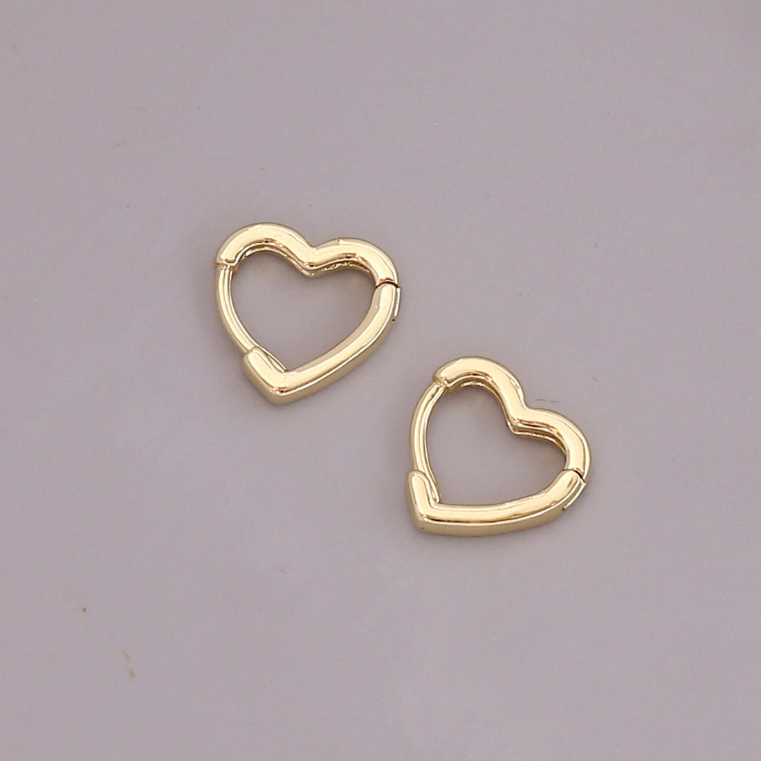 Unisex Metal Star Heart Metal Electroplating Earrings